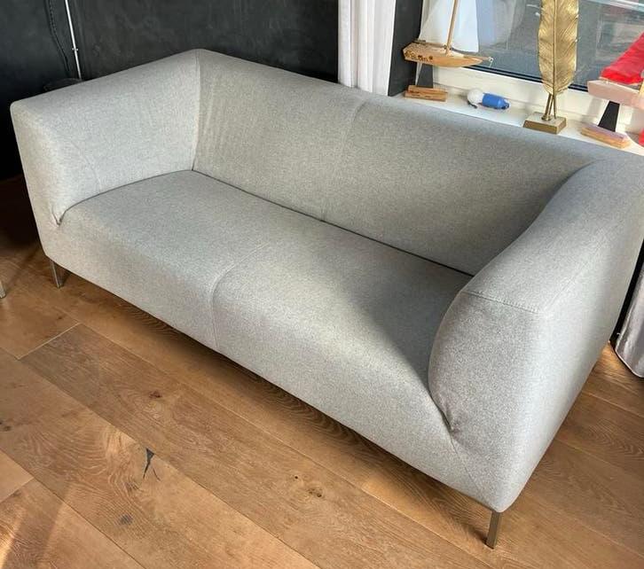 Montel 2-zitsbank lichtgrijs, Ophalen, Gebruikt, 150 tot 200 cm, Tweepersoons