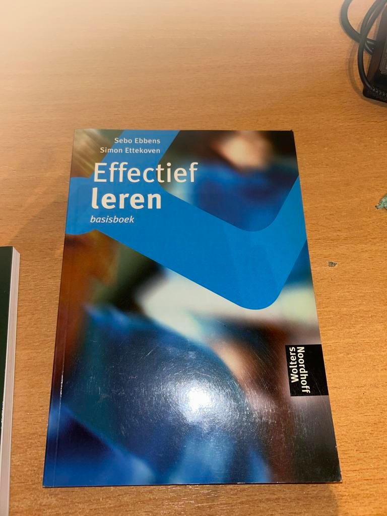 Effectief leren basisboek - Sebo Ebbens, Simon Ettekoven, Boeken, Ophalen of Verzenden, Gamma, Zo goed als nieuw, HBO