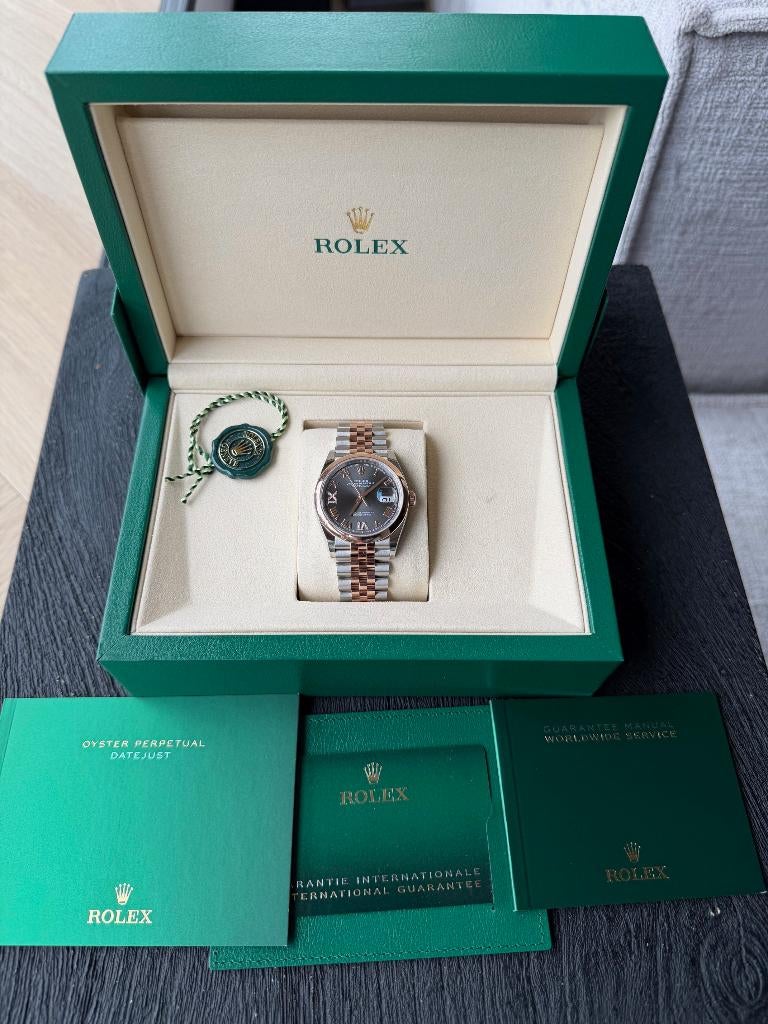 Rolex Datejust 36 - Rose Gold/goud - Diamant 6 & 9 numbers, Ophalen, Rolex, Polshorloge, Overige materialen