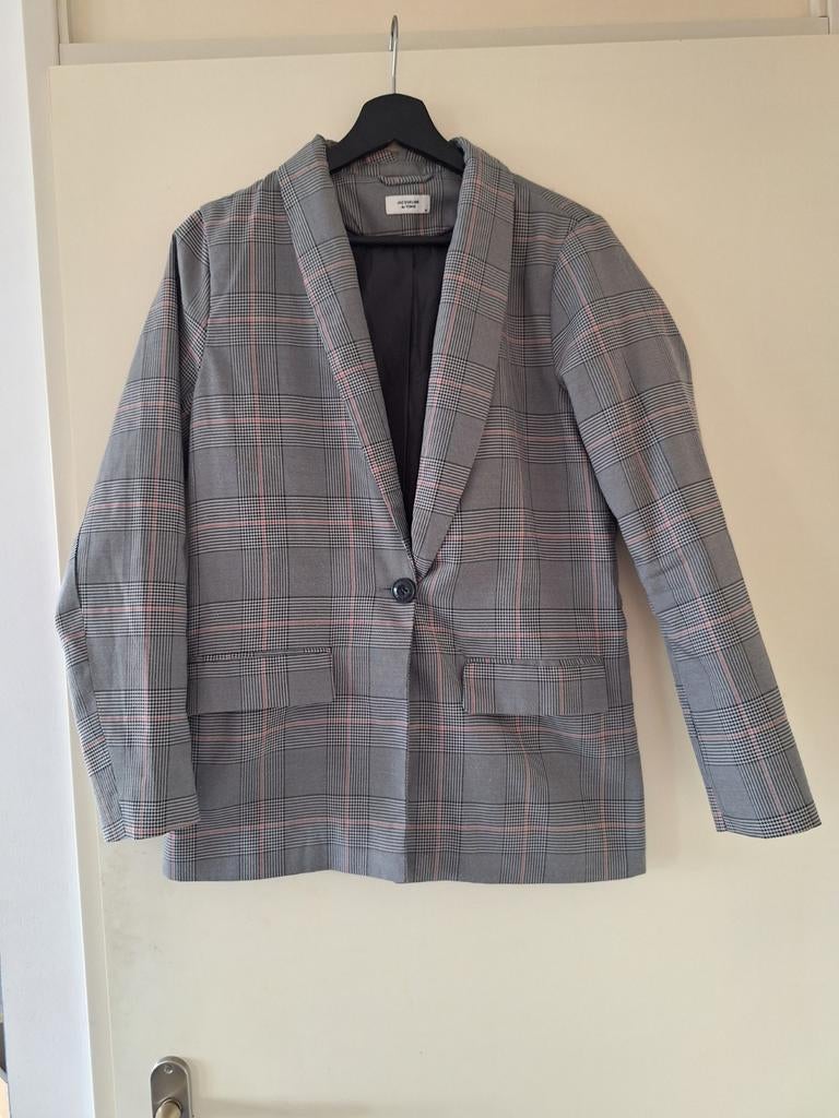 Jacqueline de Young blazer maat 38 - Geruit, Maat 38/40 (M), Ophalen of Verzenden, Jasje, Gedragen