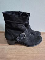 Sch75 - Zwarte leren Medicus laarsjes maaat 6,5 is 40 (1), Kleding | Dames, Schoenen, Ophalen of Verzenden, Zo goed als nieuw