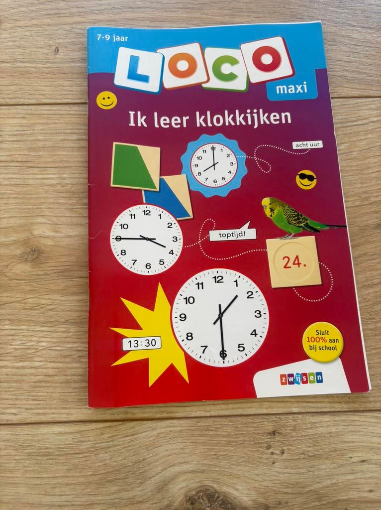 Loco maxi boekje ik leer klokkijken, Kinderen en Baby's, Speelgoed | Educatief en Creatief, Ophalen of Verzenden, Zo goed als nieuw