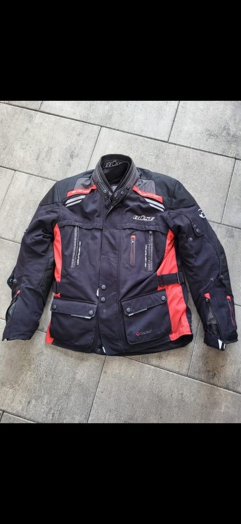 Büse motorjas - Zwart/Rood textiel, Motoren, Kleding | Motorkleding, Ophalen of Verzenden