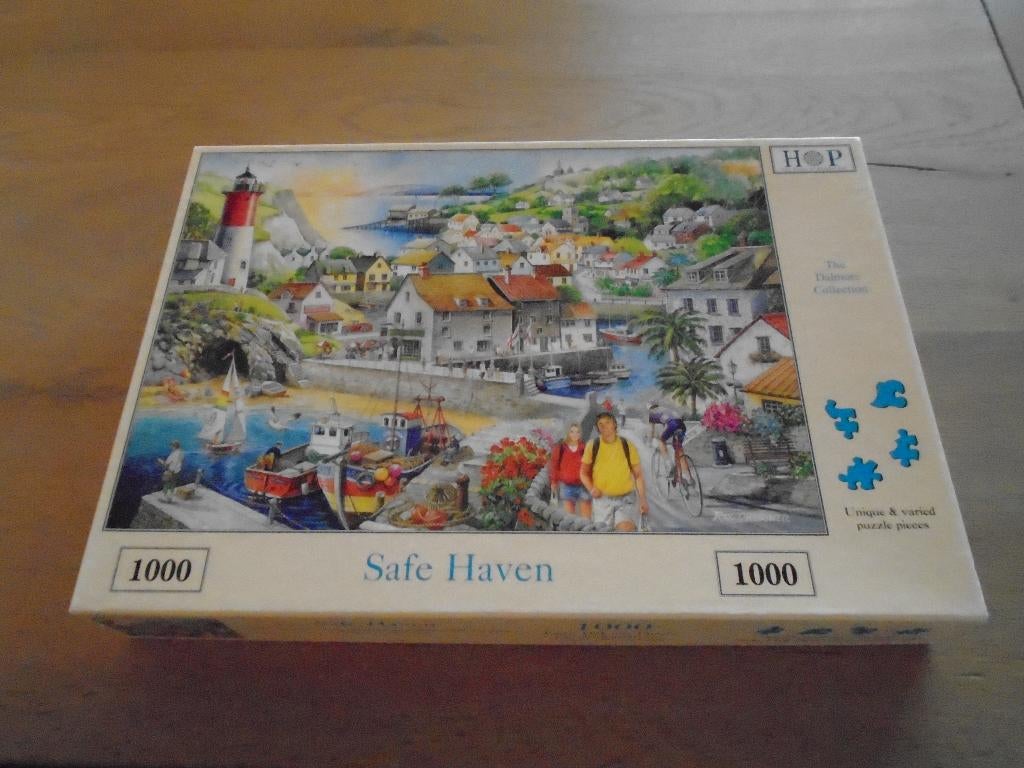 HOP puzzel: Safe haven 1000 stukjes, Hobby en Vrije tijd, Denksport en Puzzels, Ophalen, 500 t/m 1500 stukjes, Zo goed als nieuw