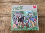 Jumbo puzzel riding school 1000 stukjes, Ophalen of Verzenden, 500 t/m 1500 stukjes, Gebruikt