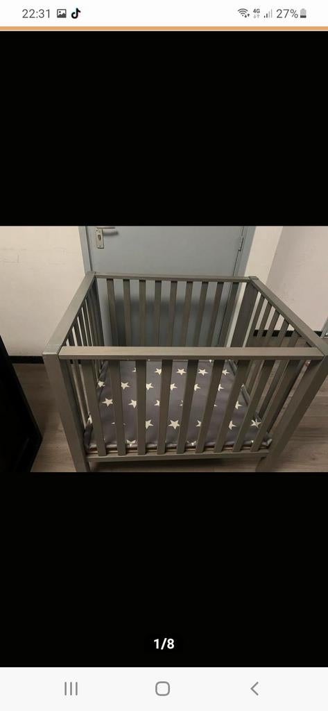 Babybox met matrasje - Kleine gebruikerssporen, Ophalen, Zo goed als nieuw, Ledikant
