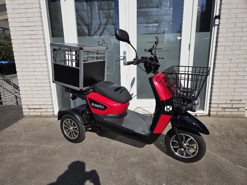 Rolektro E-carrier driewielscooter, 25km/u, rijbewijsvrij, Overige merken, Ophalen of Verzenden, Zo goed als nieuw, 16 km/u of meer