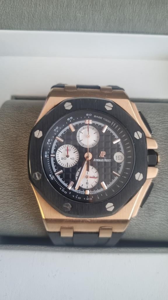 Audemars Piguet Royal Oak Offshore Roségoud Zwart Wit, Ophalen of Verzenden
