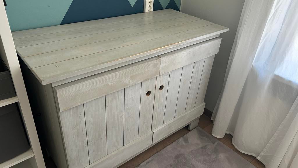 Massief houten commode, Ophalen, Gebruikt, 75 tot 100 cm, Minder dan 50 cm