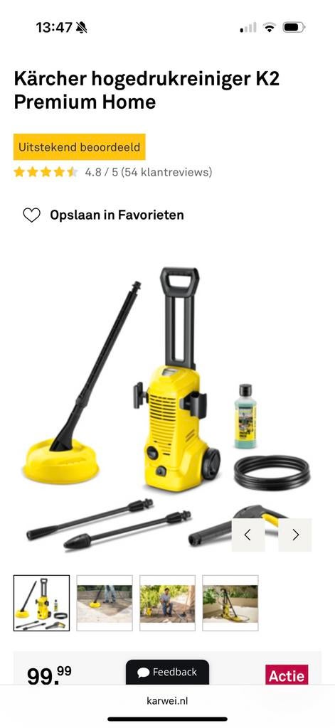 Kärcher hoge drukspuit K2, Ophalen, Zo goed als nieuw, Elektrisch