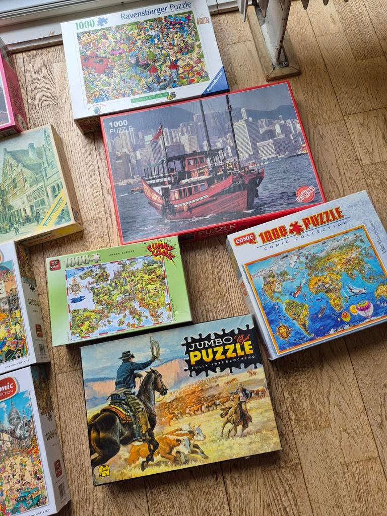 Puzzels elf stuks, Ophalen of Verzenden, 500 t/m 1500 stukjes