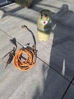 T.k. dakbrander grooten klein incl gevulde gasfles, Ophalen of Verzenden