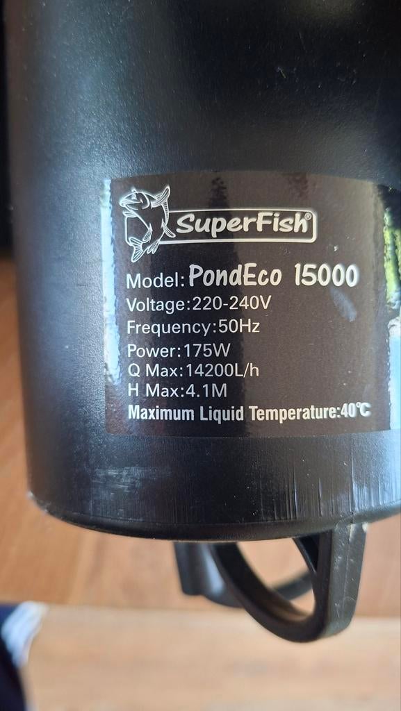 SuperFish PondEco 15000 Vijverpomp - 2 stuks, Ophalen of Verzenden, Gebruikt, Vijverpomp