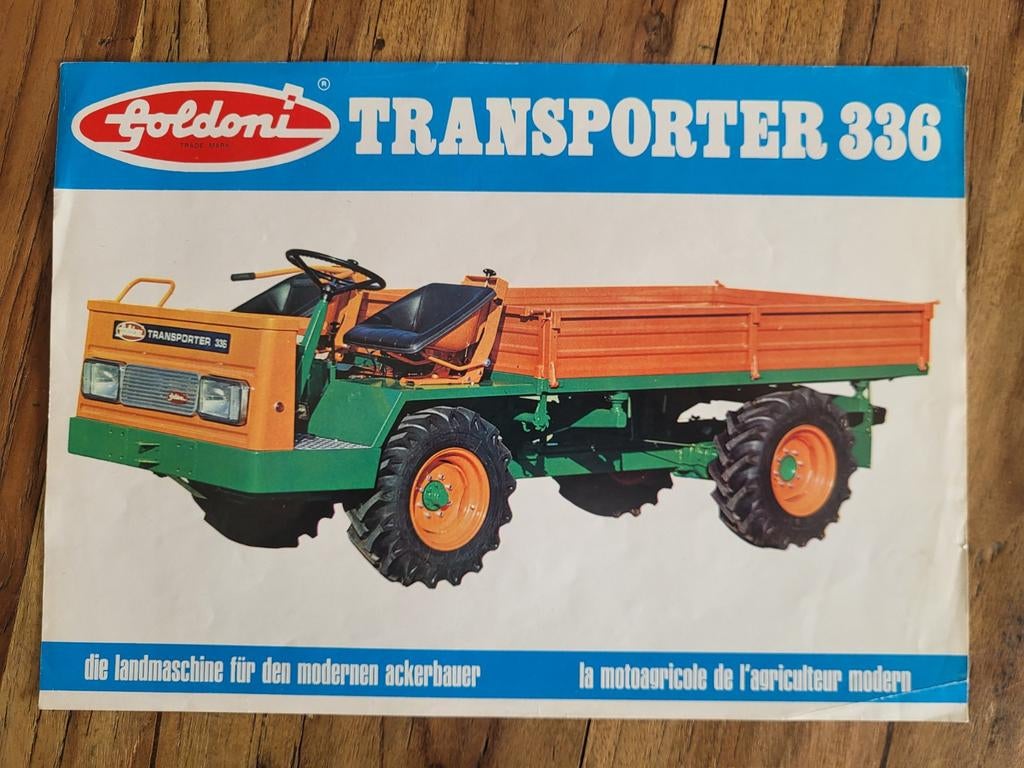 tractor folder Goldoni transporter 336, Ophalen of Verzenden, Zo goed als nieuw