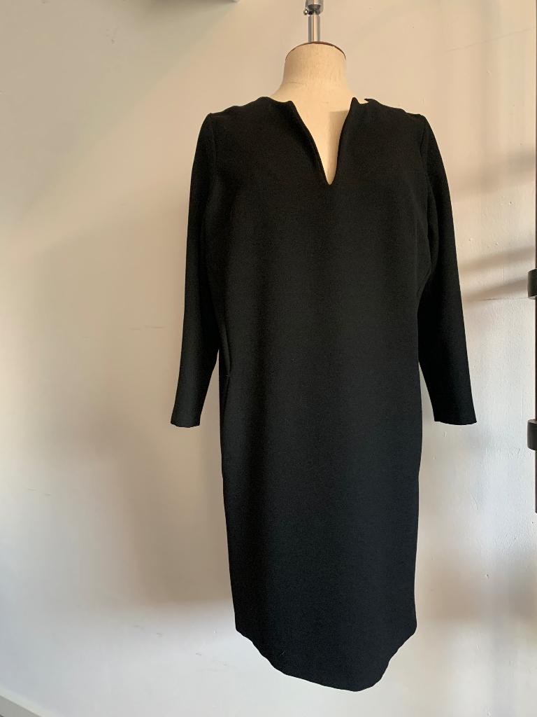 Essentiel Antwerp jurk met mouw zwart 40/L, Maat 38/40 (M), Verzenden, Zwart, Zo goed als nieuw