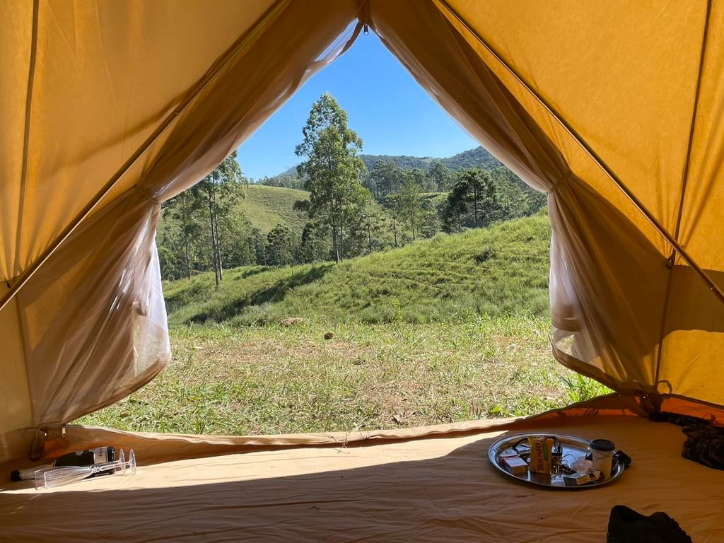 Canvas Bell tent Nieuw in doos !, Caravans en Kamperen, Tenten, Ophalen of Verzenden, Nieuw