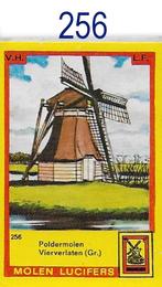 Lu256 luciferdoosje poldermolen vierverlaten ( gr ), Ophalen of Verzenden, Nieuw, Luciferdoosjes of -merken