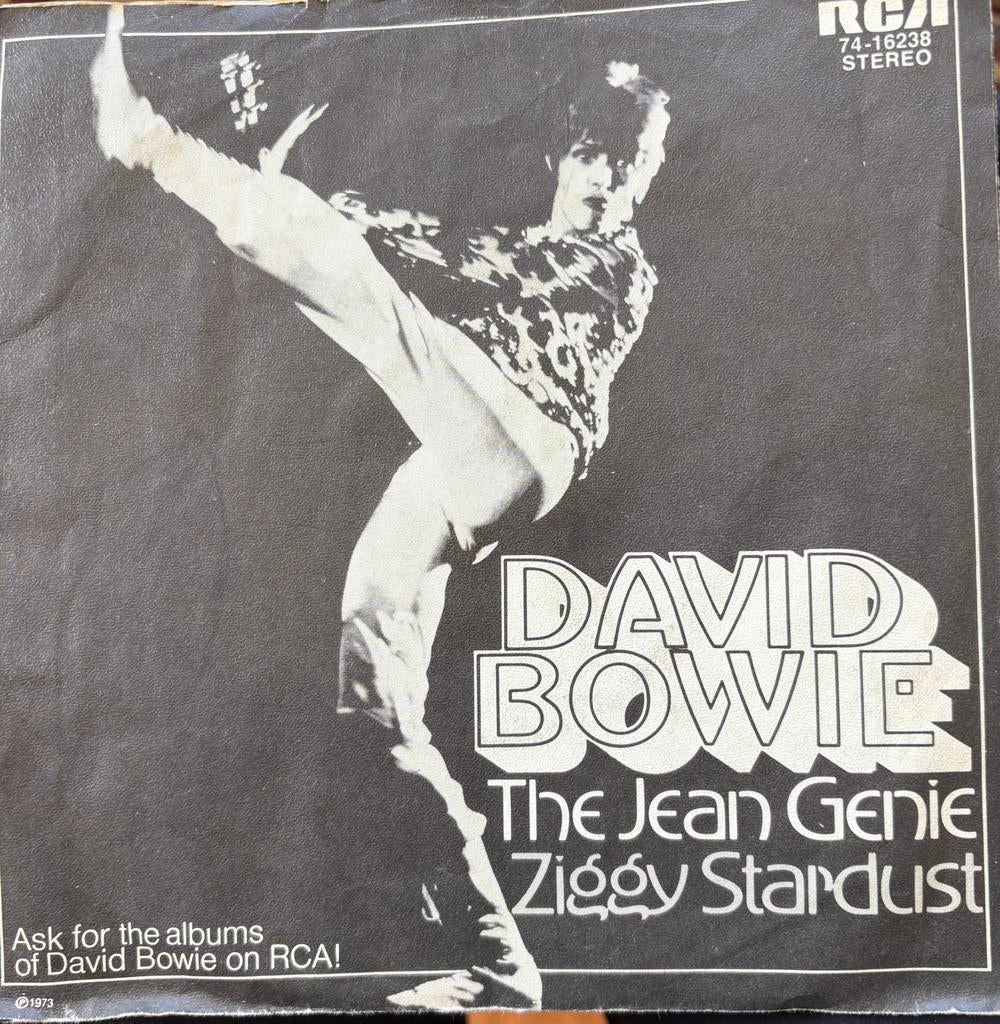 David Bowie - The Jean Genie/Ziggy Stardust, Ophalen of Verzenden, Gebruikt, Pop