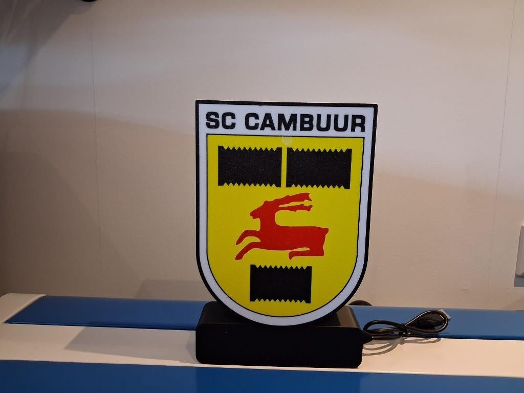 Lichtbak SC Cambuur, Ophalen of Verzenden, Nieuw, Lichtbak of (neon) lamp