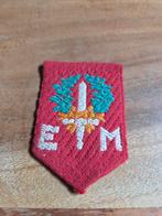 1ste divisie embleem geweven, Verzamelen, Militaria | Algemeen, Ophalen of Verzenden, Landmacht, Nederland, Embleem of Badge