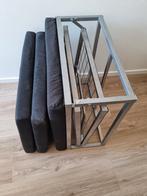 Opklapbed 70x200, Ophalen, Zwart, 200 cm, Metaal