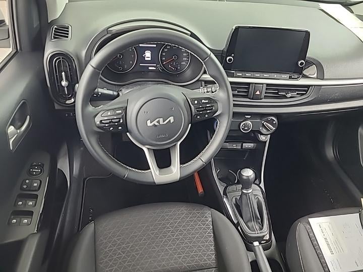 Kia Picanto 1.0 DPi DynamicLine 5p 1e-Eig. & Dealer-Onderh B, Auto's, Kia, 12 maanden, Gebruikt, Leder en Stof, Wit