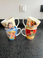Set van 4 Kellogg's mokken met vintage opdruk, Ophalen of Verzenden, Zo goed als nieuw