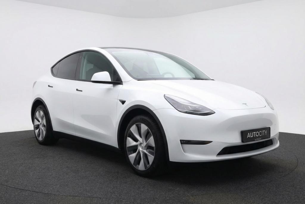 Tesla Model Y Long Range AWD 75kWh FSD 3! l Warmtepomp l AMD, Auto's, Tesla, Automaat, 0 cilinders, Gebruikt, Wit
