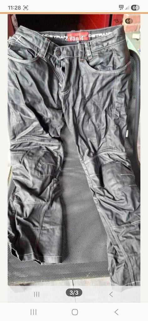 Motor broek 50, Ophalen of Verzenden, Zo goed als nieuw, Zwart