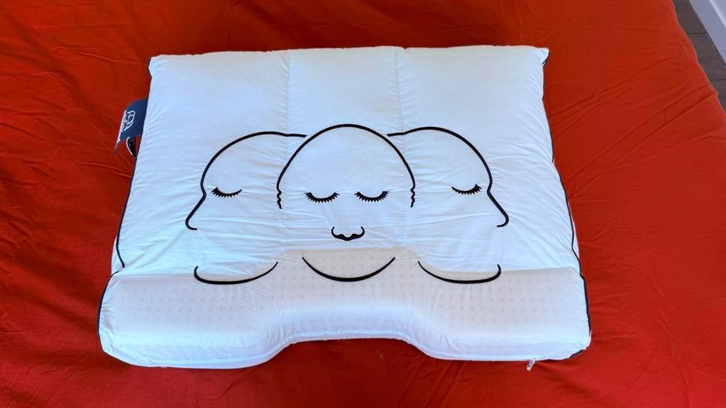 Silvana Support hoofdkussen - Blauw, Eenpersoons, Wit, Ophalen of Verzenden, Zo goed als nieuw