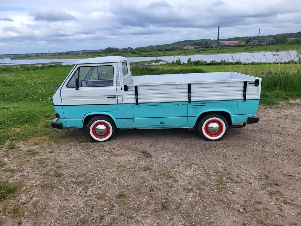 Volkswagen Transporter Pick-up 1.6 TD 51KW 1986, Auto's, Achterwielaandrijving, 4 cilinders, Volkswagen, Bruin