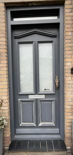 Merbau Voordeur 92,8x211 cm met driepuntssluiting, Doe-het-zelf en Verbouw, Deuren en Horren, Ophalen, Gebruikt, 80 tot 100 cm