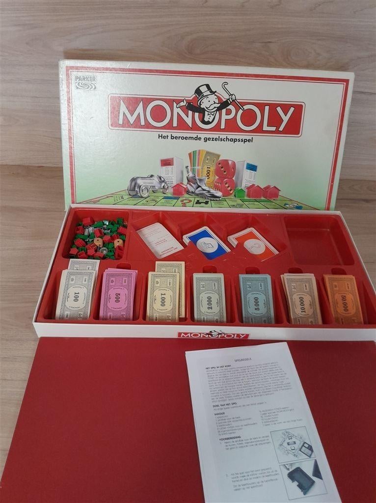 Monopoly het beroemde gezelschapspel - s3724, Verzenden, Zo goed als nieuw