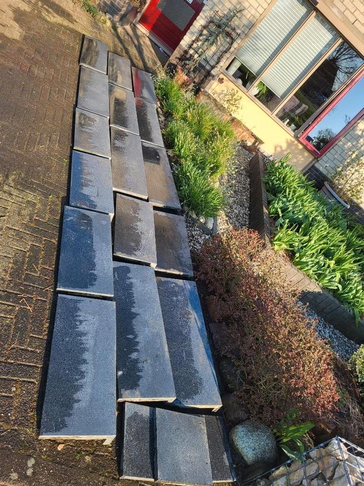 vijverrand gezoet basalt, Tuin en Terras, Vijvers, Gebruikt, Ophalen