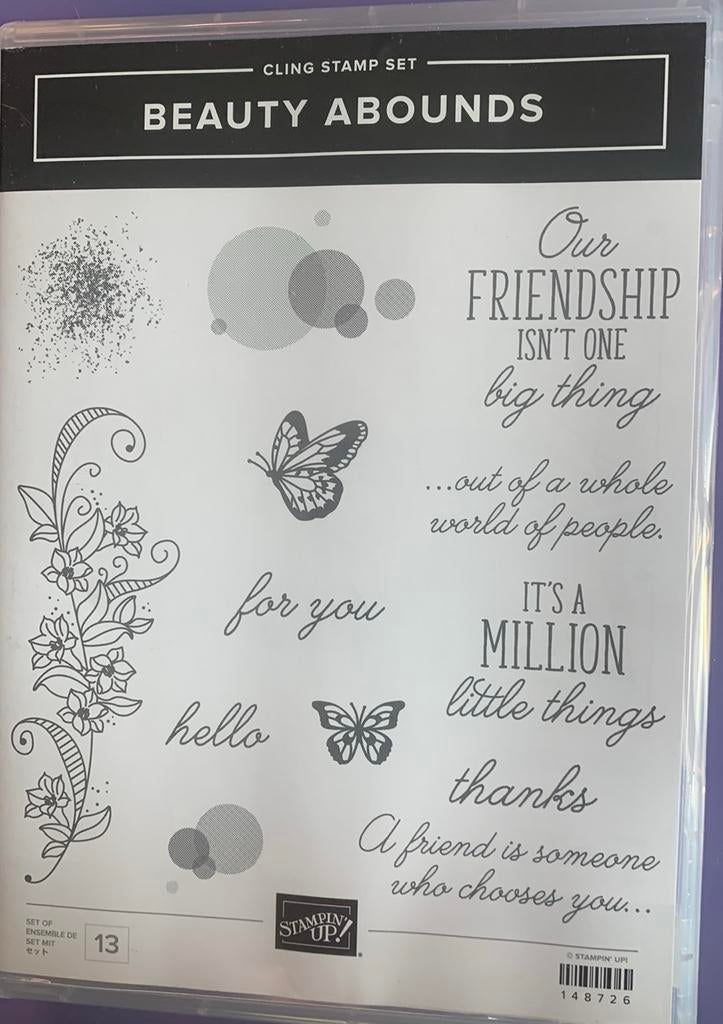 Beauty Abounds Stempelset Stampin Up NIEUW, Ophalen of Verzenden, Nieuw, Natuur, Overige typen