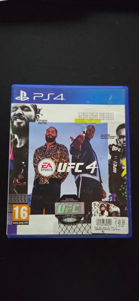 UFC 4 (PS4) - Vechtsport Game, Spelcomputers en Games, Games | Sony PlayStation 4, Ophalen, Vechten, 2 spelers, Zo goed als nieuw