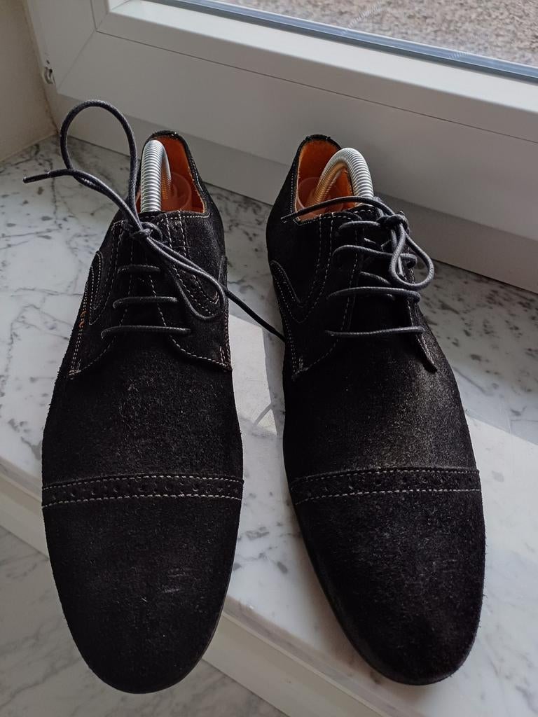 Van Lier suéde herenschoen maat 41 Nieuw, Kleding | Heren, Schoenen, Zwart, Van Lier, Nieuw, Ophalen of Verzenden