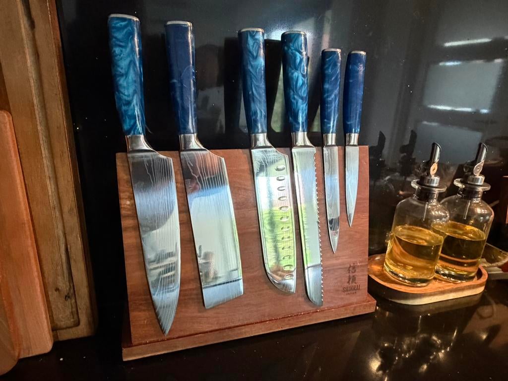 Shinrai Knives - 6-delige Messenset, Ophalen of Verzenden, Zo goed als nieuw, Overige materialen