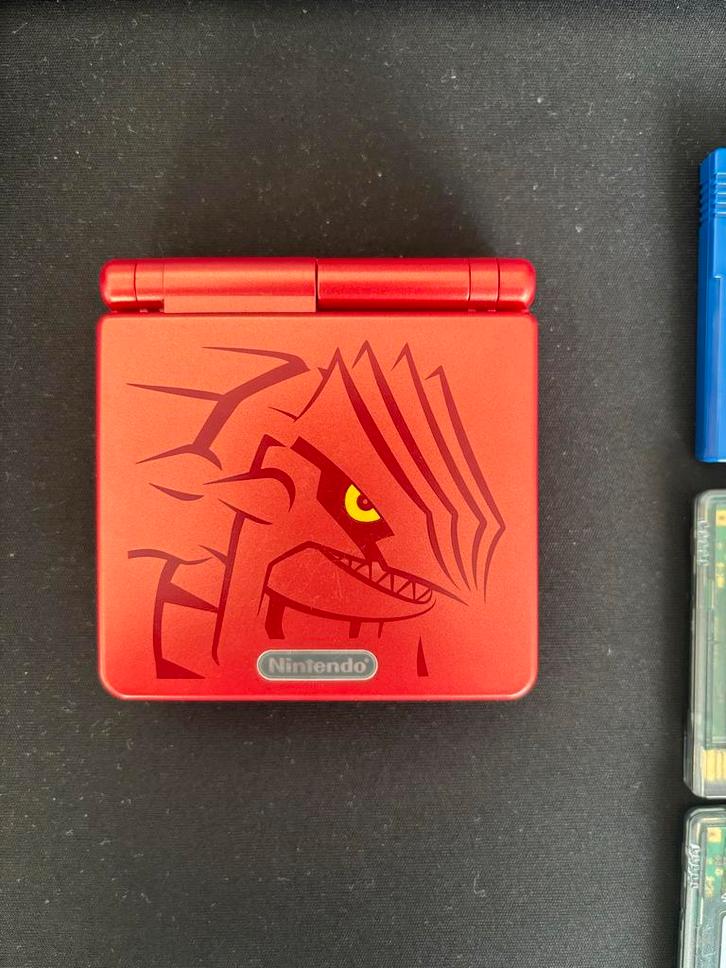 Game Boy Advance SP Groudon Edition Pokemon Origineel, Spelcomputers en Games, Spelcomputers | Nintendo Game Boy, Gebruikt, Game Boy Advance SP