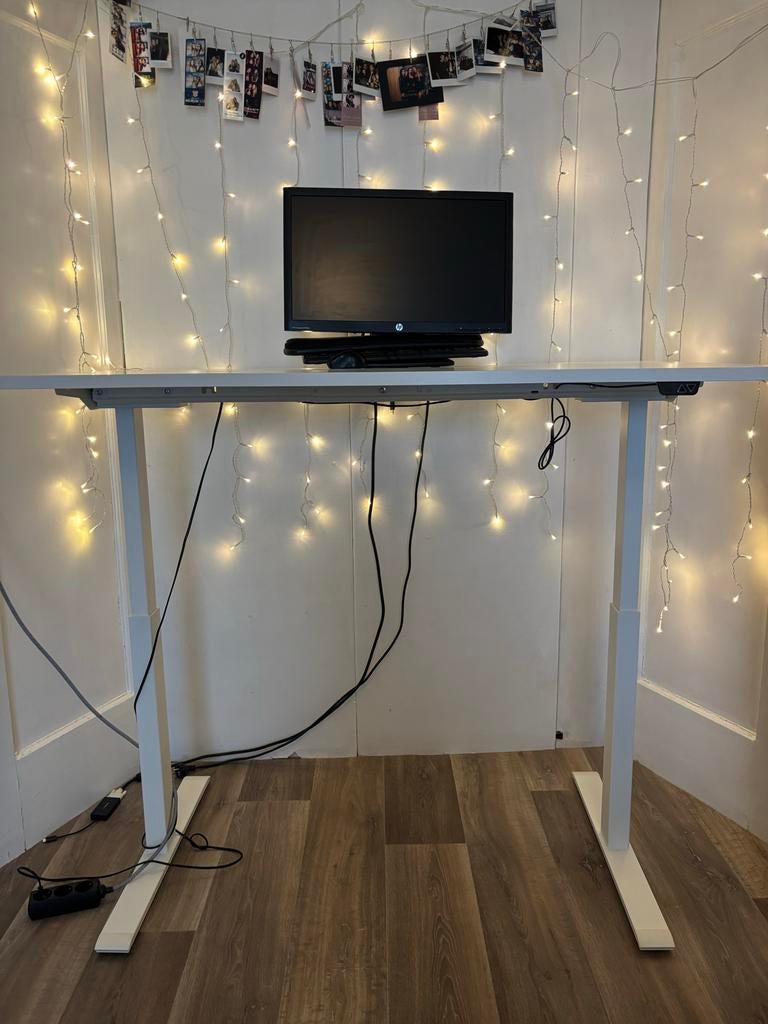 Zit sta bureau 140 x 80, Ophalen, Zit-sta bureau, Elektrisch, Gebruikt