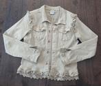 Beige jasje met ruches, maat 38 M, Zac & Zoe Paris, Maat 38/40 (M), Beige, Ophalen of Verzenden, Zo goed als nieuw