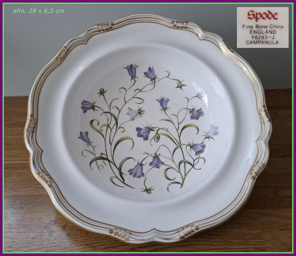 SERVEERSCHAAL "Campanula / Canterbury" Spode Porselein, Nieuw, Ophalen of Verzenden, Schaal of Schalen, Overige stijlen