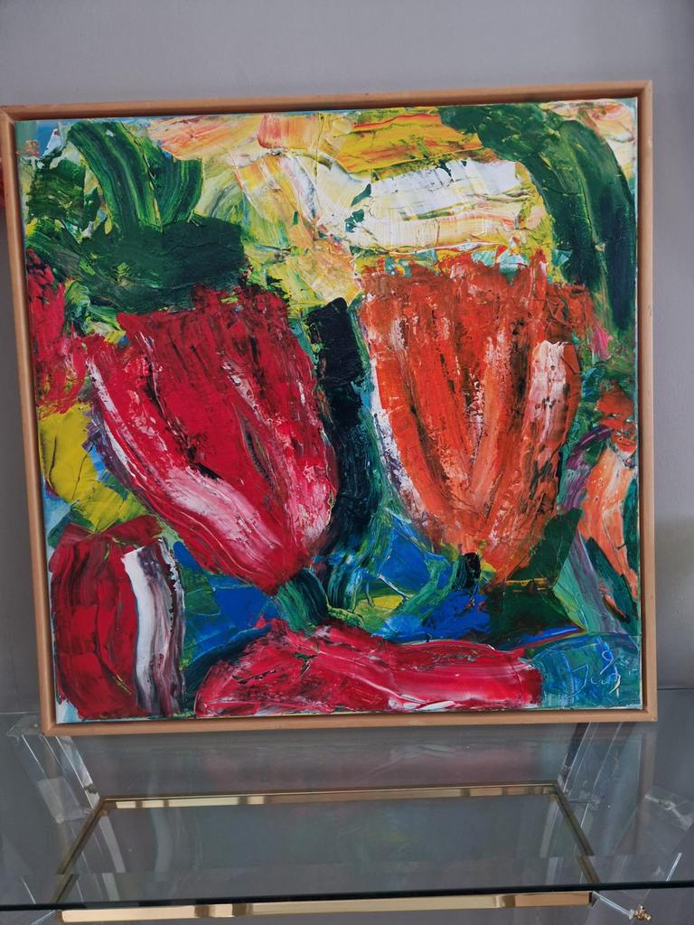 JAS abstract schilderij, Ophalen