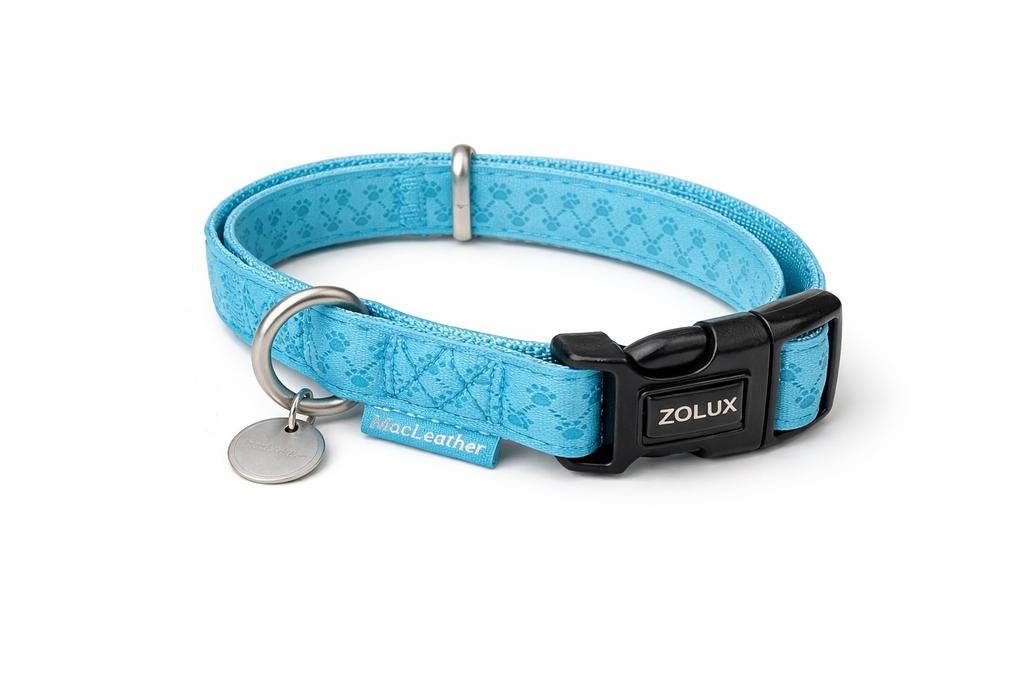 SALE Macleather halsband blauw, ., Nieuw, Ophalen of Verzenden, .