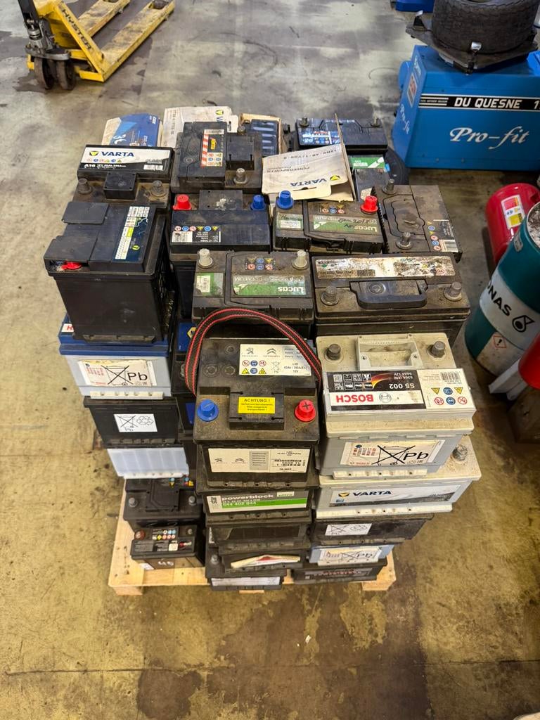 Pallet vol oude accu’s, Ophalen, Gebruikt, Overige automerken