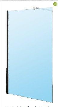 Novellini Kuadra H Inloopdouche | KUADH120-1K, Ophalen, Nieuw, Glas, Douche