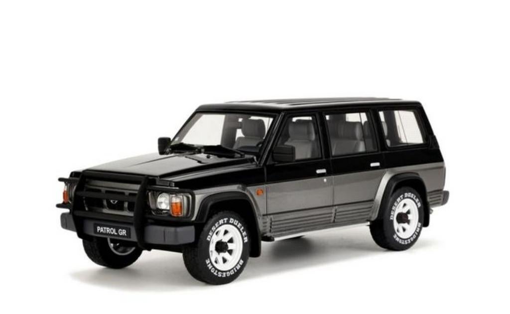 1:18 Nissan Patrol GR 460 4x4 1992 Zwart/Grijs Ottomobile, Hobby en Vrije tijd, Modelauto's | 1:18, Ophalen of Verzenden, Nieuw
