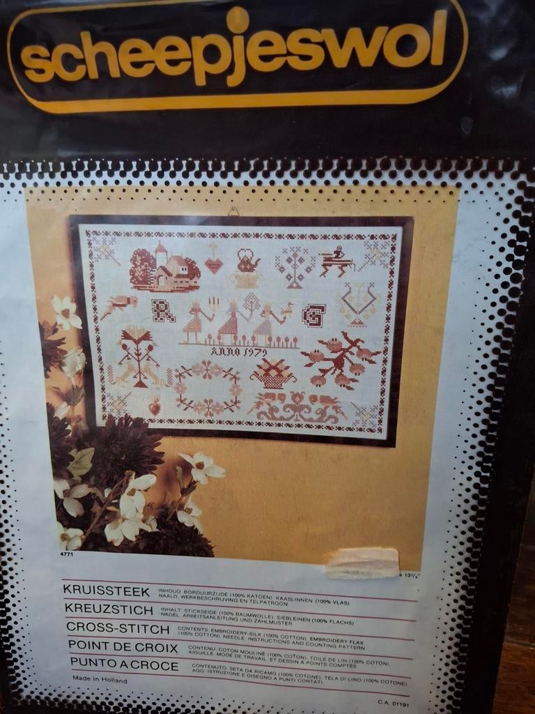 Merklap, Hobby en Vrije tijd, Borduren en Borduurmachines, Ophalen of Verzenden, Nieuw, Borduurpakket