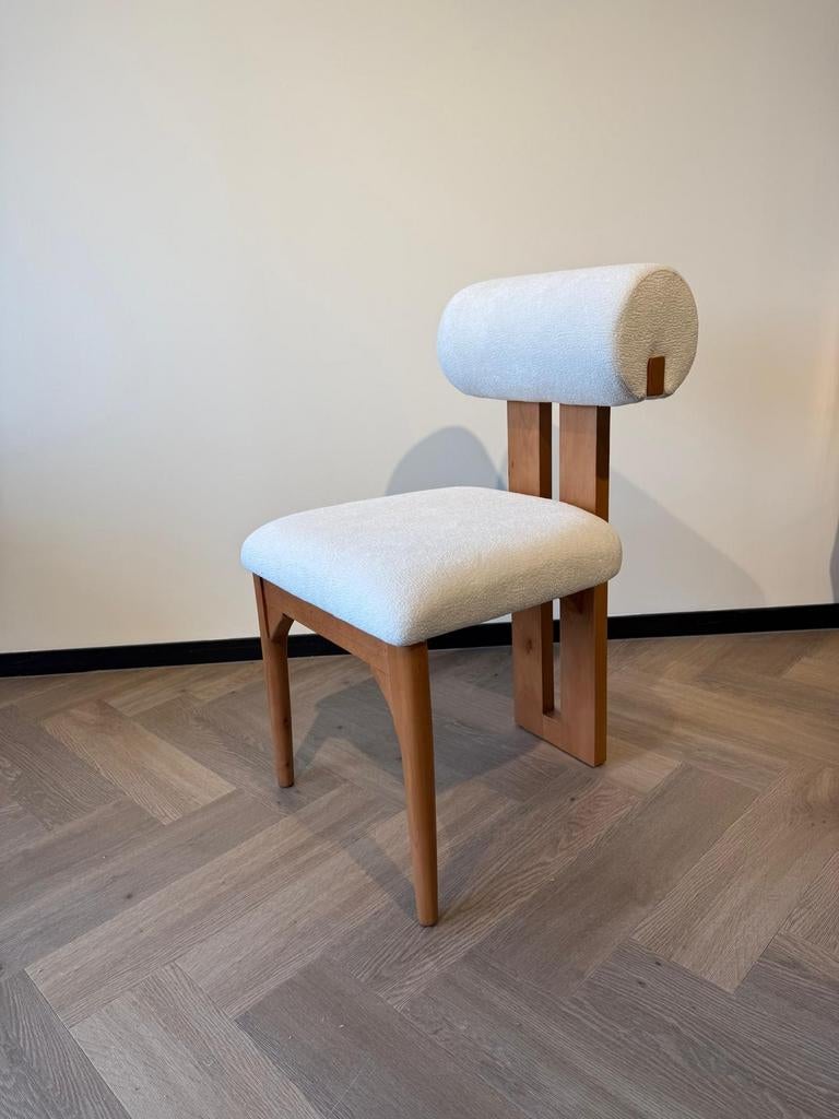 NIEUW! Japandi stoelen in lichte walnootkleur | Beukenhout, Huis en Inrichting, Ophalen, Nieuw, Bruin, Stof