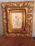 Barok reliëf met engeltje in vergulde lijst, Ophalen of Verzenden